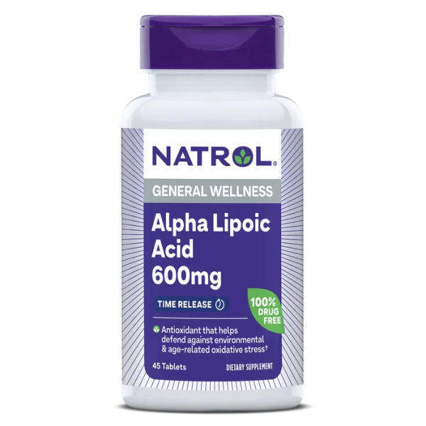 БАД к пище "ALPHA LIPOIC ACID 600 mg" 45 таблеток пролонгированного высвобождения