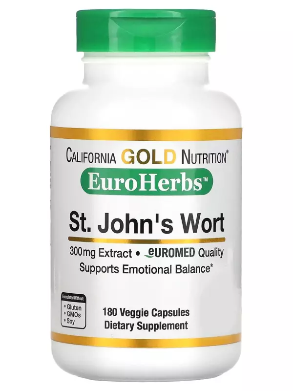 St. John's Wort EuroHerbs 300 mg 180 капсул